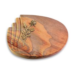 Grabkissen Waves/Rainbow Rose 13 (Bronze)