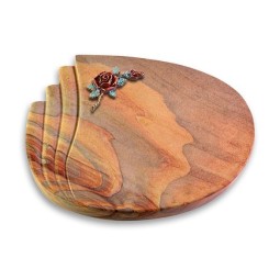 Grabkissen Waves/Rainbow Rose 1 (Color)