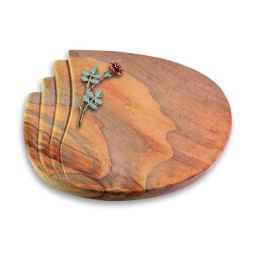 Grabkissen Waves/Rainbow Rose 4 (Color)