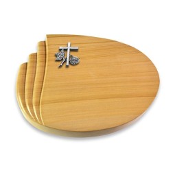 Grabkissen Waves/Woodland Kreuz 1 (Alu)