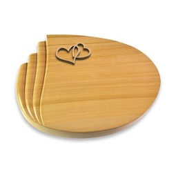 Grabkissen Waves/Woodland Herzen (Bronze)