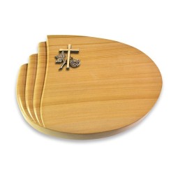 Grabkissen Waves/Woodland Kreuz 1 (Bronze)