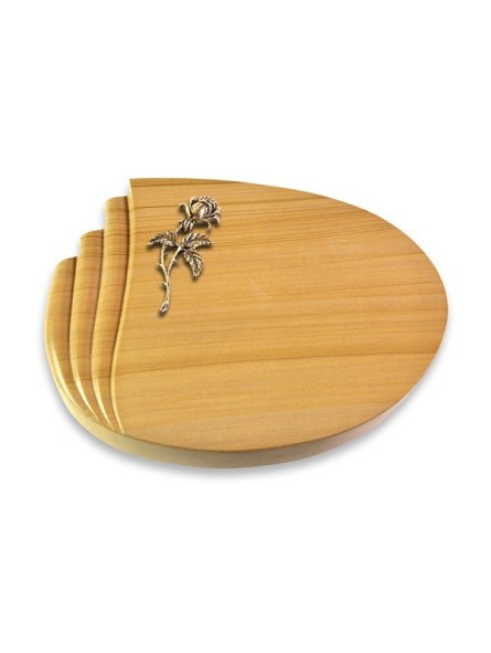 Grabkissen Waves/Woodland Rose 2 (Bronze)