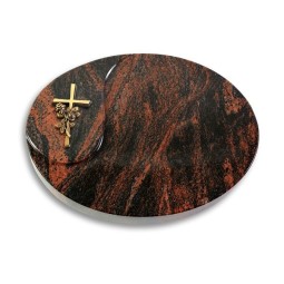 Grabkissen Yang/Aruba Kreuz/Rose (Bronze)