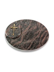 Grabkissen Yang/Himalaya Kreuz/Ähren (Bronze)