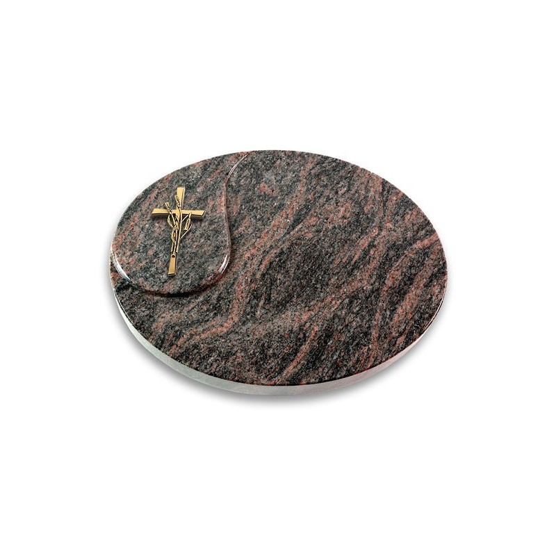 Grabkissen Yang/Himalaya Kreuz/Ähren (Bronze)