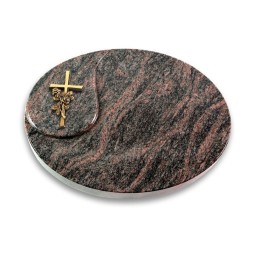 Grabkissen Yang/Himalaya Kreuz/Rose (Bronze)