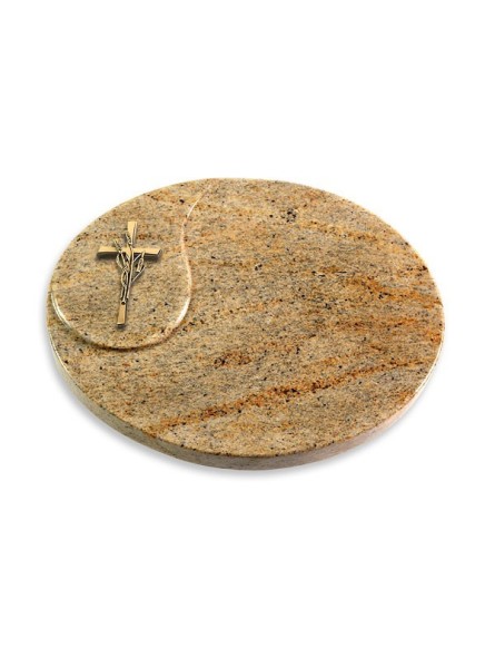 Grabkissen Yang/Kashmir Kreuz/Ähren (Bronze)
