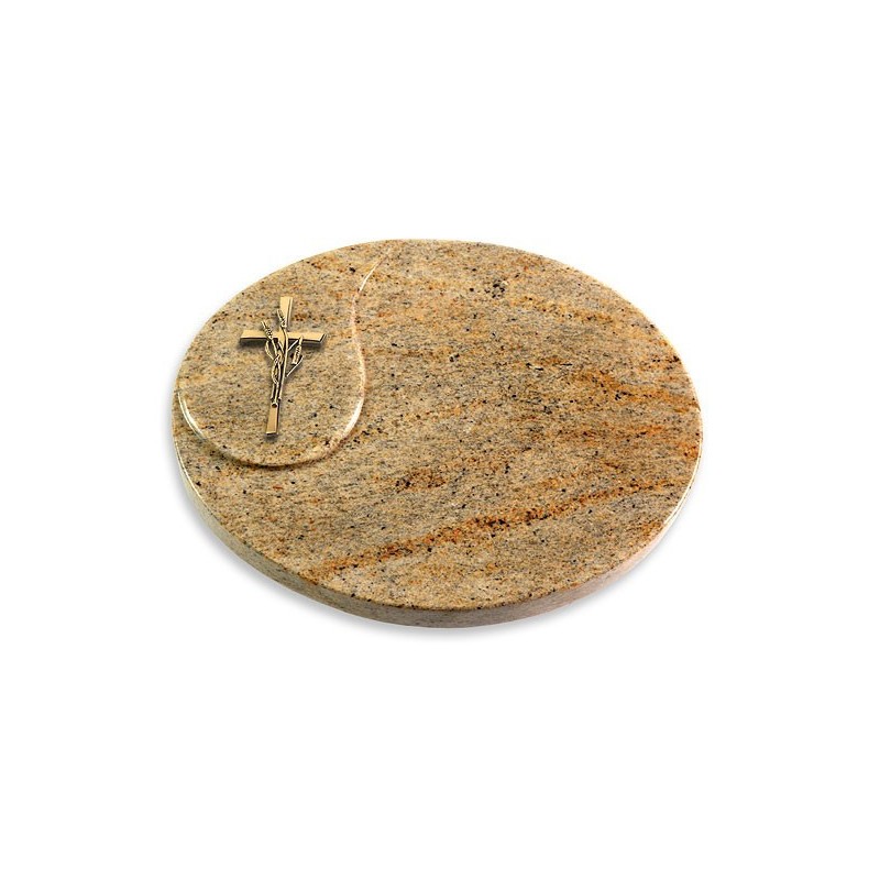 Grabkissen Yang/Kashmir Kreuz/Ähren (Bronze)