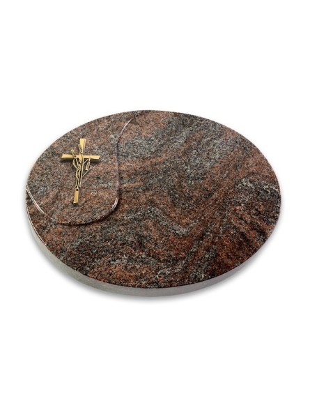 Grabkissen Yang/Paradiso Kreuz/Ähren (Bronze)