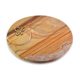 Grabkissen Yang/Rainbow Papillon (Bronze)