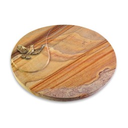 Grabkissen Yang/Rainbow Taube (Bronze)