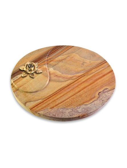 Grabkissen Yang/Rainbow Rose 4 (Bronze)