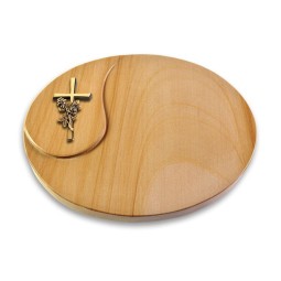 Grabkissen Yang/Woodland Kreuz/Rose (Bronze)