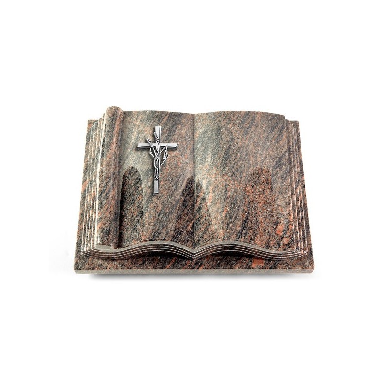 Grabbuch Antique/Himalaya Kreuz/Ähren (Alu)
