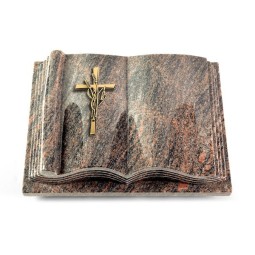 Grabbuch Antique/Himalaya Kreuz/Ähren (Bronze)