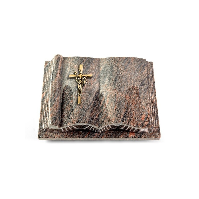 Grabbuch Antique/Himalaya Kreuz/Ähren (Bronze)