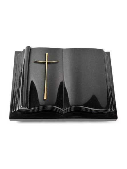 Grabbuch Antique/Indisch-Black Kreuz 2 (Bronze)