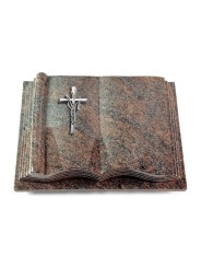 Grabbuch Antique/Paradiso Kreuz/Ähren (Alu)