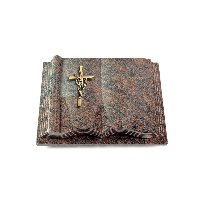 Grabbuch Antique/Paradiso Kreuz/Ähren (Bronze)