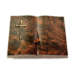 Grabbuch Livre/Aruba Kreuz/Ähren (Bronze)