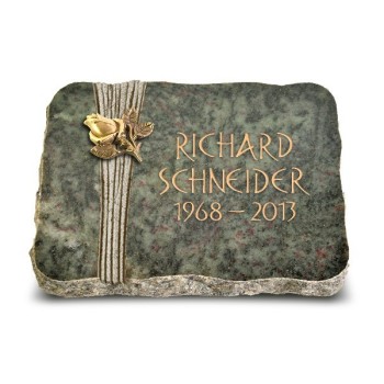 Tropical Green/Strikt mit Bronze-Ornament