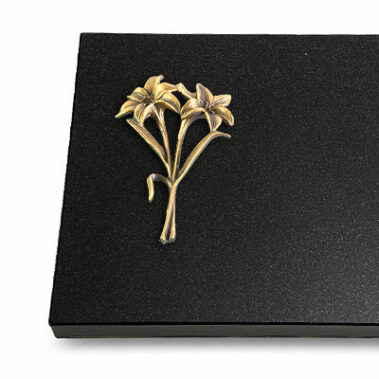Metallornament "Bronze Lilien"