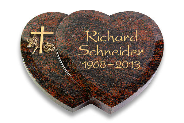 Grabstein / Grabkissen "Amoureux"