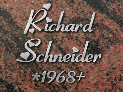 Metallinschriften "MA11"