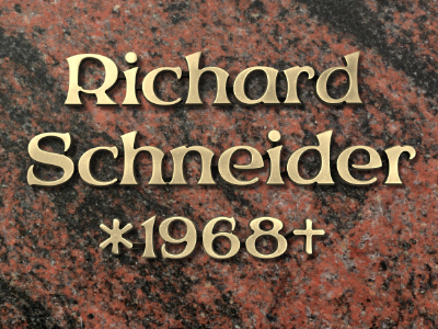 Metallinschriften "MB10"