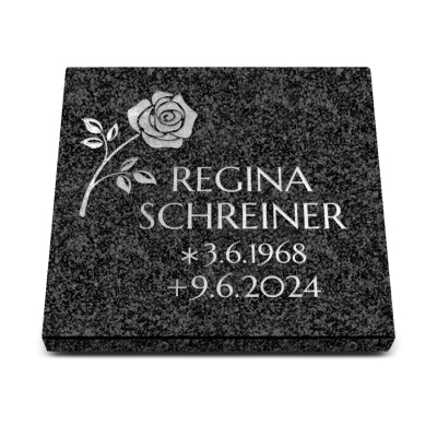 Rasengrabplatte 40 x 40 cm Indisch-Impala