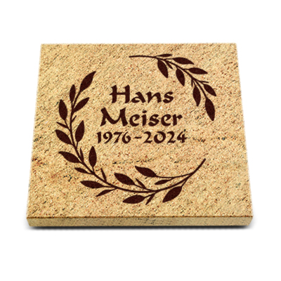 Rasengrabplatte 40 x 40 cm New-Kashmir